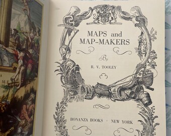 Vintage Maps & Mapmakers Hardcover Book by R.V. Tooley, 1962 - Etsy