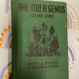 BIST DU ein GENIE? Sehr seltenes Vintage Hardcover-Buch von Robert Streeter & Robert Hoehn 1st Edition Hc Book Illustriert von Dr. Seuss