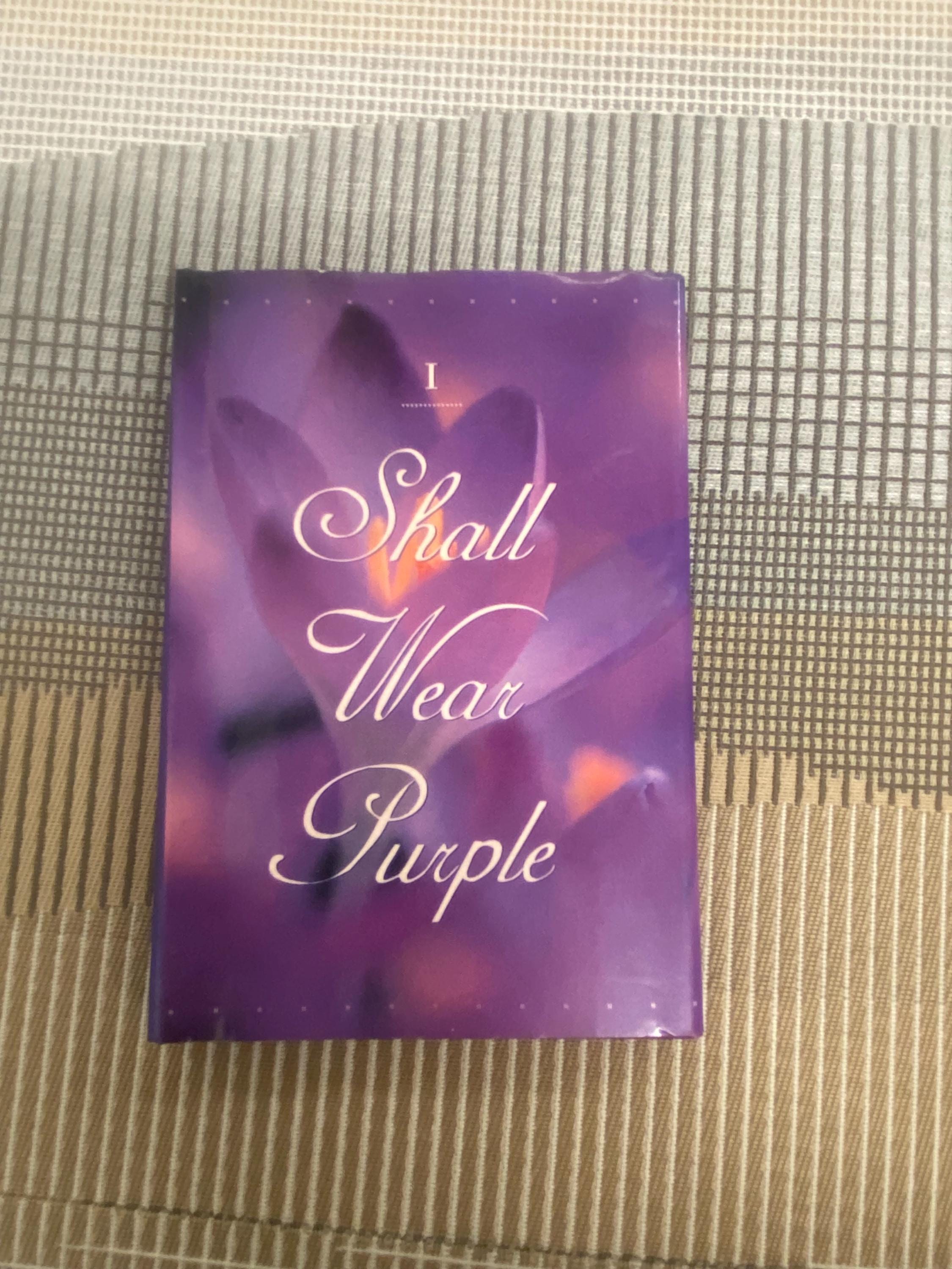 Vintage 'I Shall Wear Purple' Book: 1998 Sandra Martz Hardcover - Etsy
