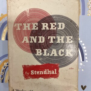 The RED And The BLACK by Marie-Henri Belle 1953 Modern Library Book Edition Vintage Hardcover Book Rare Find.