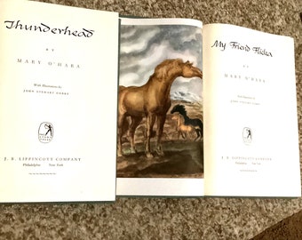 My Friend Flicka & Thunderhead Book Set: 1941 Lippincot Edition