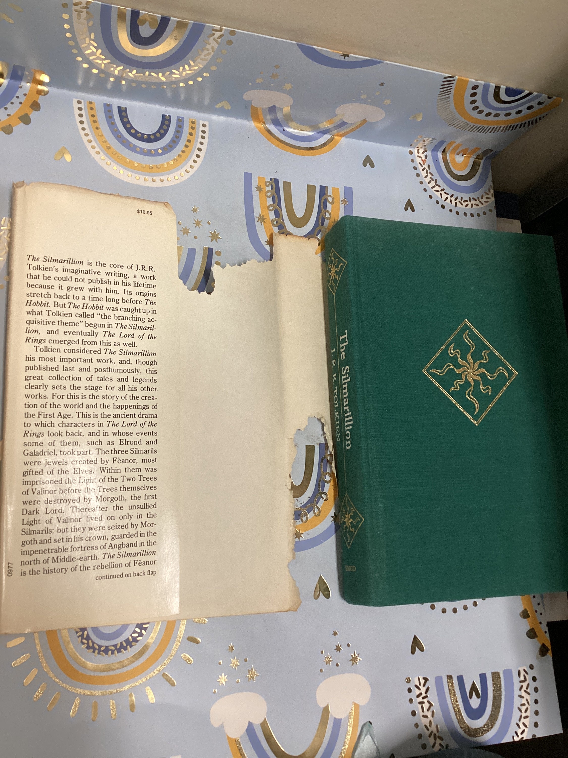 The Silmarillion J.R.R. Tolkien 1977 First American Edition Hardcover ...