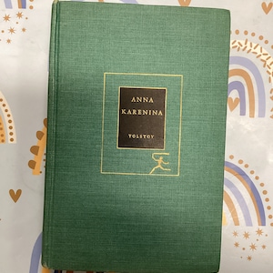 ANNA KARENINA Rzadka, twarda oprawa, wydanie biblioteczne w stylu modernistycznym, 1950 r., autorstwa Lwa TOŁSTOJA Bardzo dobry egzemplarz kolekcjonerski