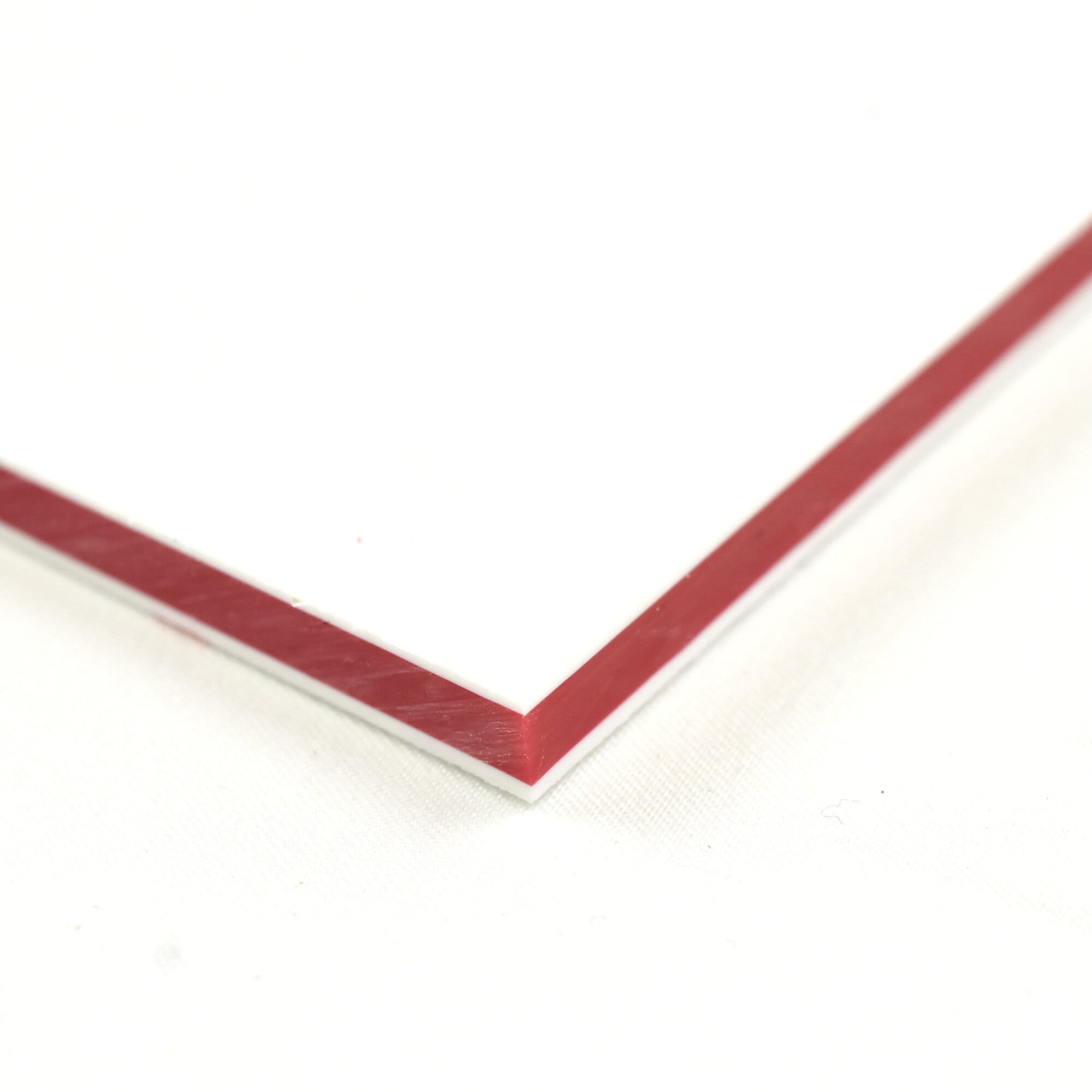 BuyPlastic King ColorCore Plastic Sheet 1/4 x 24 x 36 Black-Red-Black Color Core, HDPE Board, High Density Polyethylene Panel