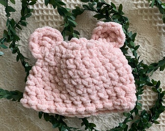 Baby bear hat, Baby hat, Bear hat, Baby beanie, Baby, Baby gift