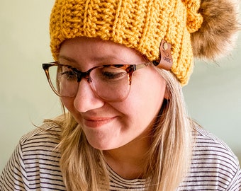 Slouchy crochet beanie (adult)||Crochet beanie||Crochet hat|| winter beanie