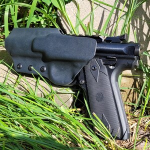 Ruger Mark IV Holster 22/45 Tactical Optic Cut Made for Suppressor image 5