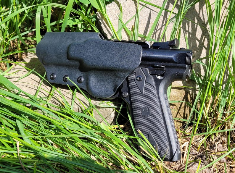 Ruger Mark IV Holster 22/45 Tactical Optic Cut Made for Suppressor image 5