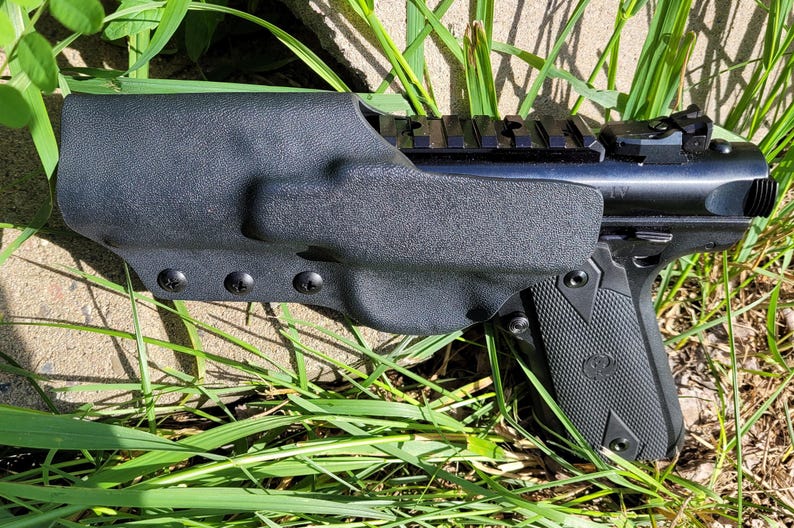 Ruger Mark IV Holster 22/45 Tactical Optic Cut Made for Suppressor image 4