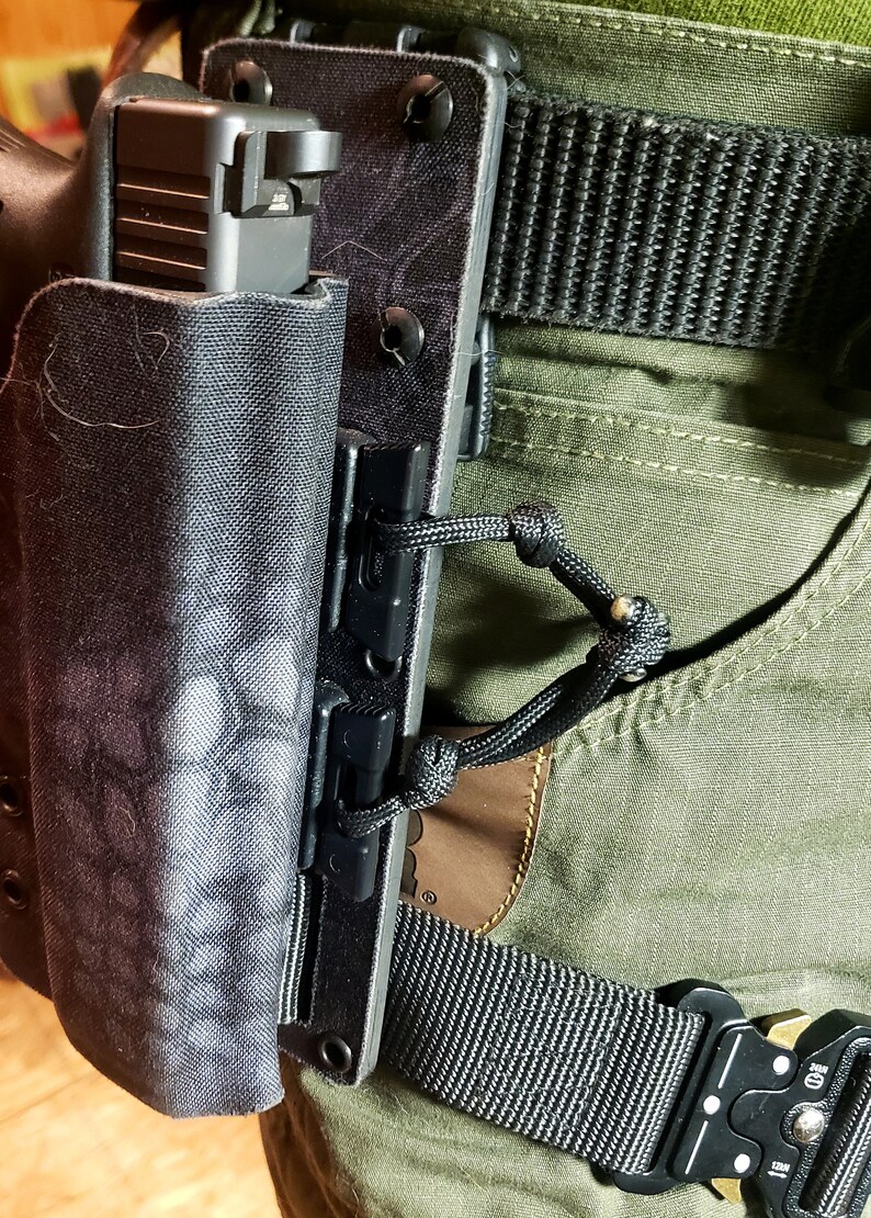 Glock 17 Canvas Covered Kydex 7X Holster LEG STRAP INCLUDED Etsy