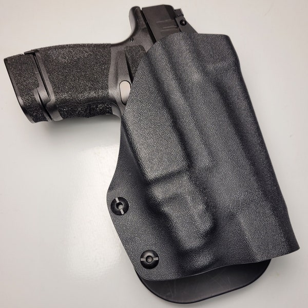 Springfield Hellcat RDP Holster W/ Optic hood, Streamlight TLR-7 Sub, Compensator, 9mm holster