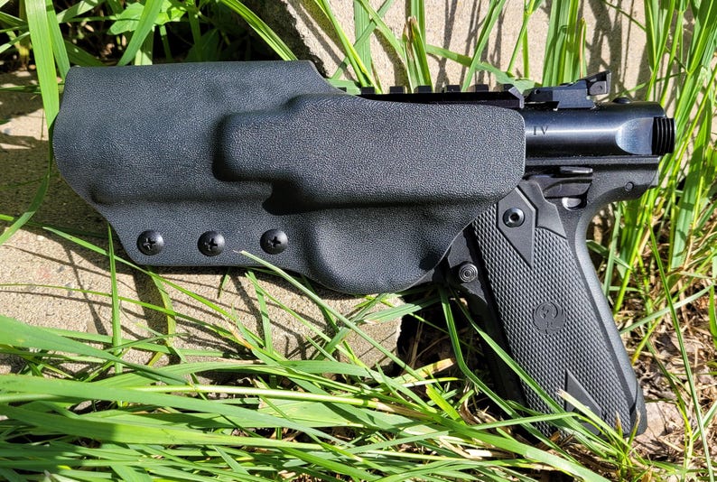 Ruger Mark IV Holster 22/45 Tactical Optic Cut Made for Suppressor image 2