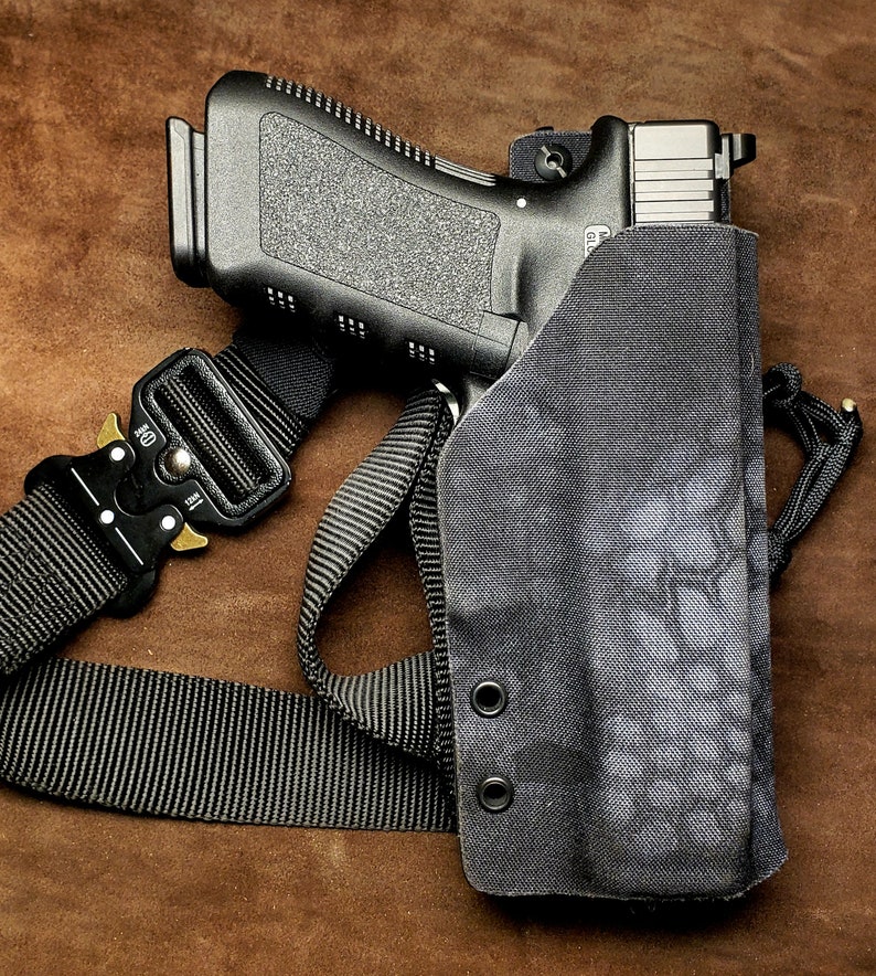 Glock 17 Canvas Covered Kydex 7X Holster LEG STRAP INCLUDED Etsy