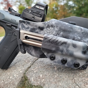 Ruger Mark IV Holster 22/45 Lite Optic Cut Extreme Duty Kryptek Raid 7X Holster