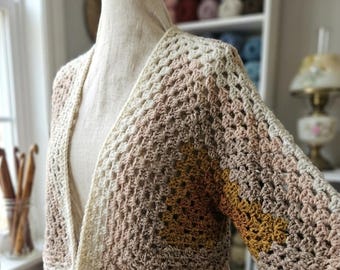 Hand Crochet Hexi Cardigan