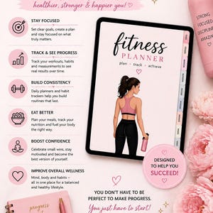 fitness planner benefits digital workout planner gym planner workout tracker meal planner habit tracker 
weight loss planner printable fitness planner ipad