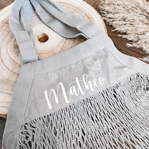 Sandspielzeugtasche, Tasche Strand,  Tasche Sandspielzeug personalisiert, Netztasche, Netzbeutel,  Mesh, Netztasche, Spielplatztasche