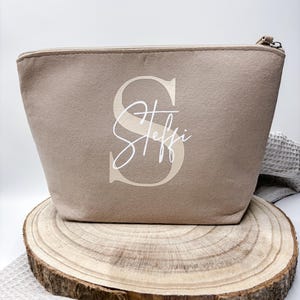 Personalisierte Kosmetiktasche Filz mit Name | Geschenk Frau | Mama | Muttertag | Schminktasche | Weihnachten| Beste Freundin | Kulturtasche
