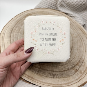 SCHMUCKBOX personalisiert, Geschenk mit Name für Freundin, Braut JGA, Trauzeugin| Schmuckkästchen Reiseschmuckbox | Geschenkidee
