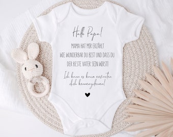 Baby bodysuit Hello Dad | Pregnancy announcement | You're going to be a dad | Announce pregnancy | Dad surprise pregnant birthday