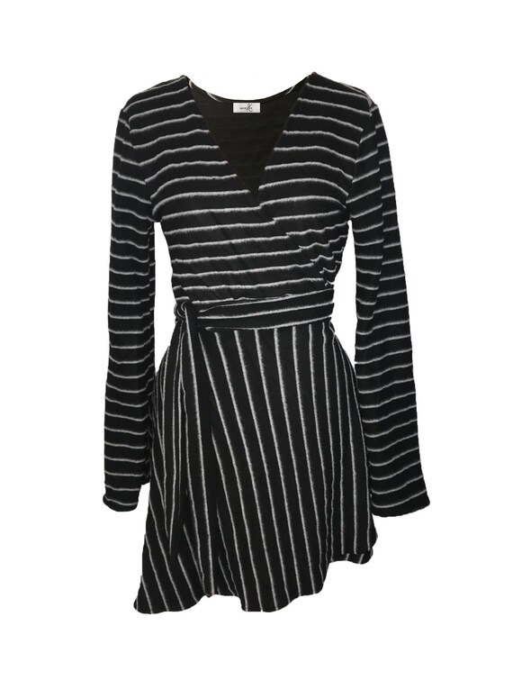 black white striped sweater dress Stripe Sweater Dress  Karen Kane