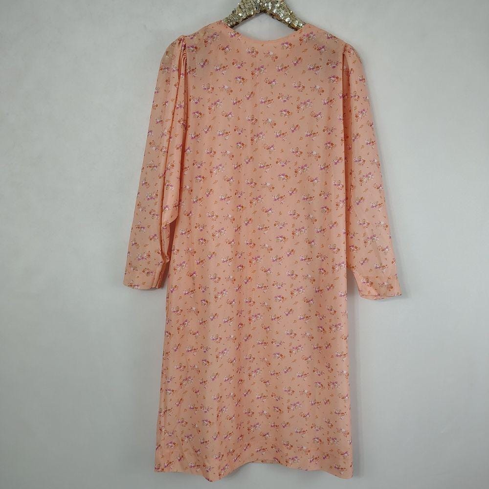 70s Long Sleeve Dress - Etsy