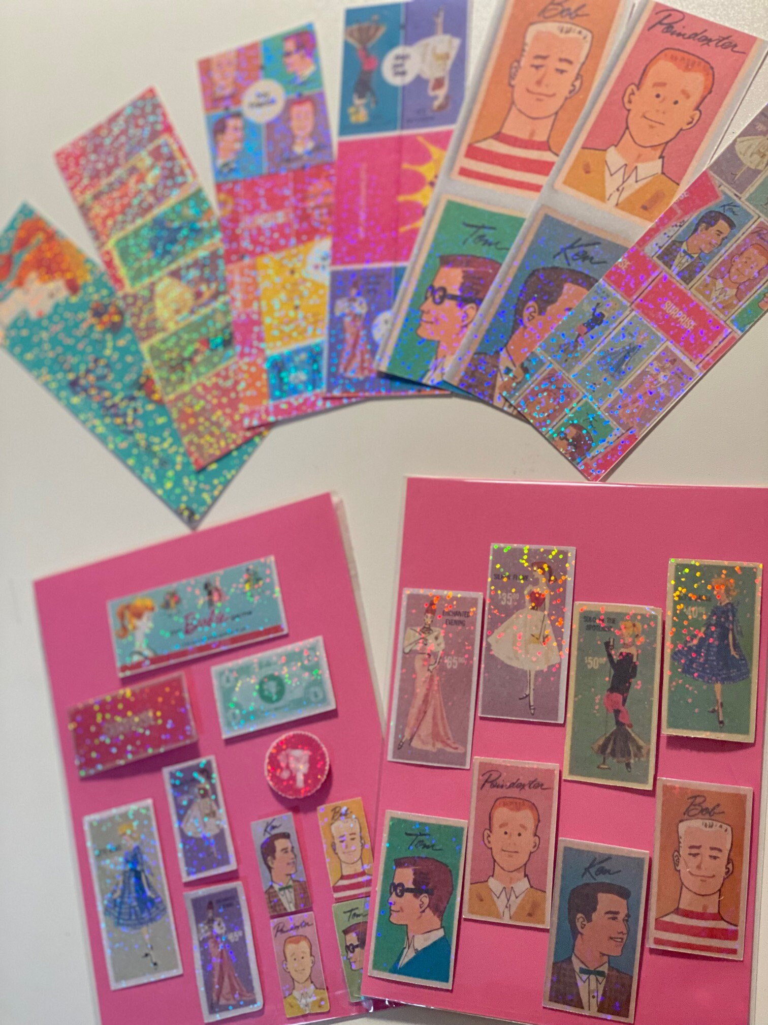 Barbie Bookmarks Barbie Kindle Stickers Holographic Bookmarks and