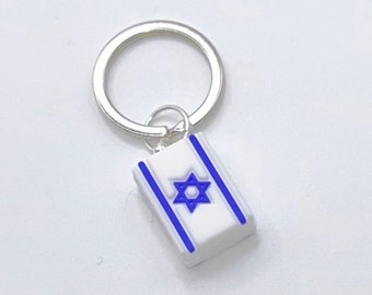 Israeli Flag Keychain - Show Your Support for Israel! Bring Them Home, Judaism, Judaica