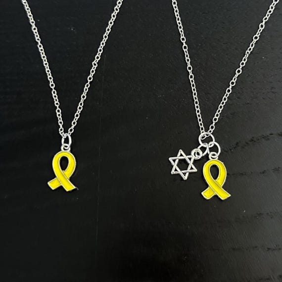 Bring Them Home Yellow Ribbon Necklace, Bring the Hostages Home Now, Never  Again is Now, Israel, Stand With the IDF, Magen David - Etsy Canada