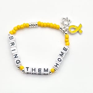 Bring Them Home Bracelet: Hostage Return Support, Yellow Ribbon