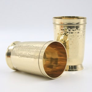 Brass Glass, Brass Tumblers, 200 ml Brass Tumbler Set of 2, Drinkware, Barware, Buy Glasses Online