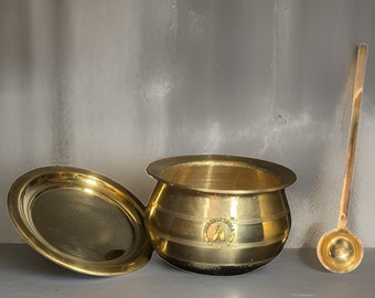 1 L Bronze Paruppu Uruli, Dal Making,Pongal Festival Cooking,Bronze Cookware,Vengala Paanai at best price