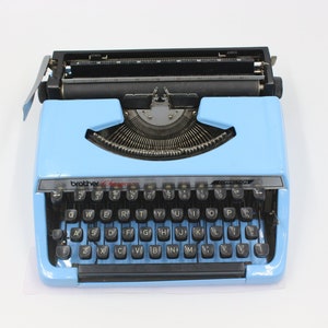 Brother Deluxe Blue Typewriter - Etsy
