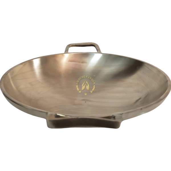 Golden Heavyweight Bronze Kadai: Indian Cooking Pot,Handmade Appa, Ideal Fry Pan & Cooking Kadai Online Purchase