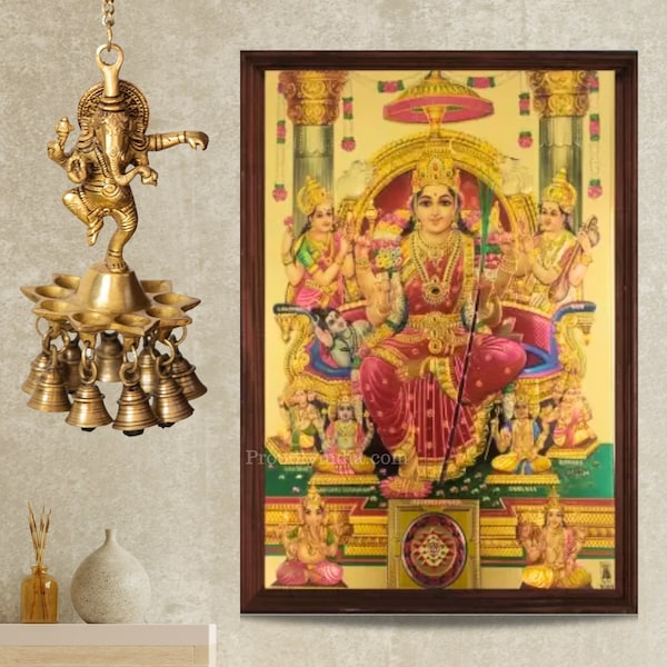 Tripura sundari mata Religious Frame, Exquisite Tripura Sundari Mata Religious Frame,  An Iconic Symbol of Spiritual Belief & Devotion