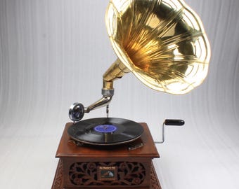HMV シニアモナーク蓄音機 His Masters Voice 本物 ヴィンテージ