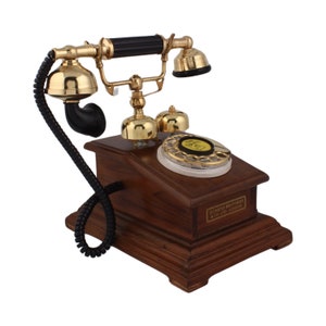 Valentines Day Gift,Wooden Telephone,Antique Telephone,Antique Landline,Antique Wood Phone,Vintage Telephone,Antique Old Telephone Price