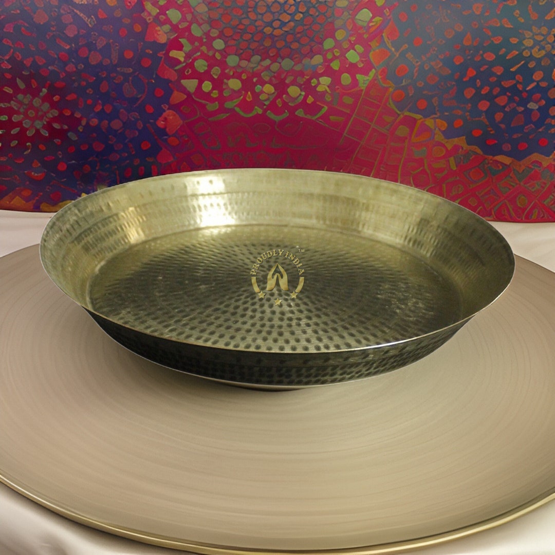 18 Inch Pure Brass Platter,pithala Thambalam Thattu,thambulam Plate