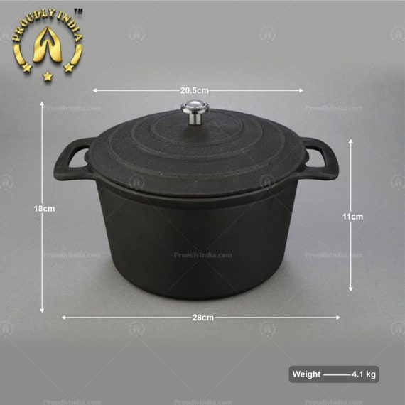 Cast Iron Dutch Oven Pot, Casserole, Biryani Pot