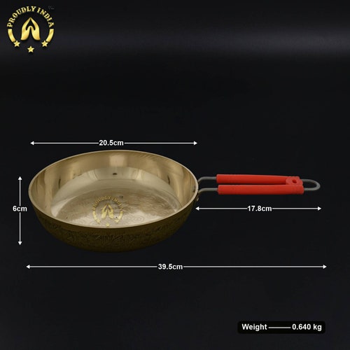 Brass frying shops Pan