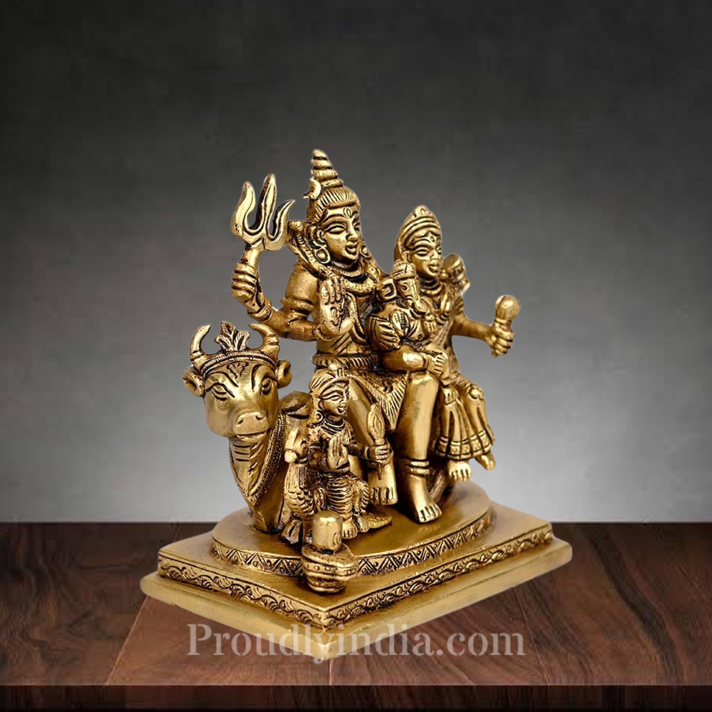exclusive-6-5-brass-shiva-family-statue-shiv-parivar-ganesha-ideal