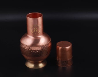 Botella de agua de cobre (800 ml) – Botella de yoga Tamba