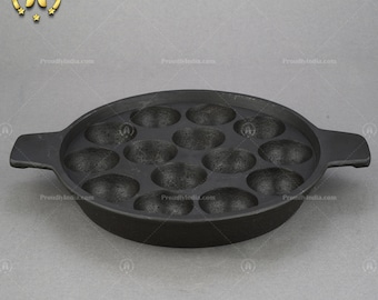 Cast Iron Appam Pan, Panniyaram Maker: Buy Double-Sided Flat Online for Perfect Paniyarams, Check Price & Order Now!