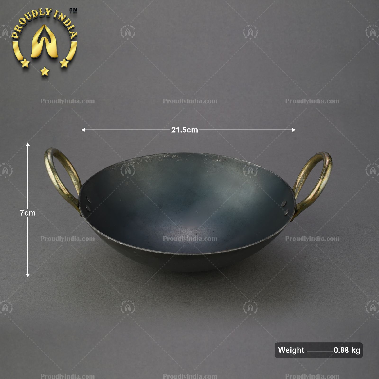 Iron Curve Deep Bottom Bombay Kadai,iron Kadai,frying Pan for