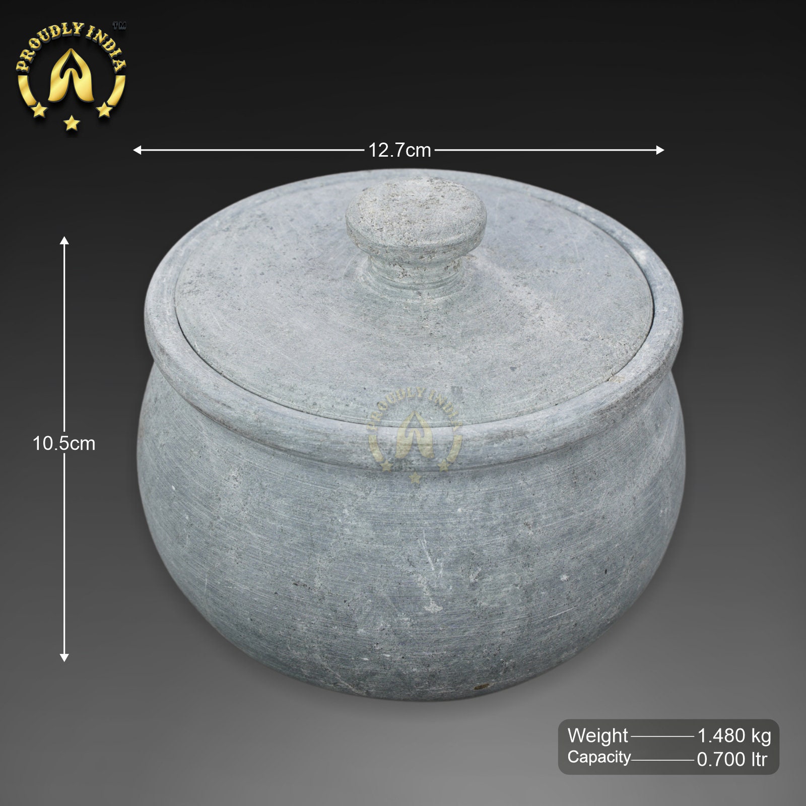 Non Seasoned Soasptone Jaadi,curd Pot,soapstone Curd Setter,yogurt Pot