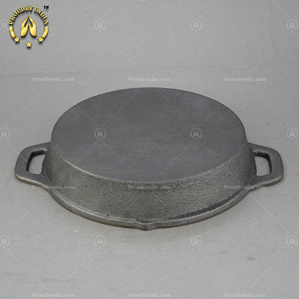 Vintage Cast Iron Skillet: Double Handle Fry Pan-superior Vintage Cast Iron Skillet: Double Handle Fry Pan-superior