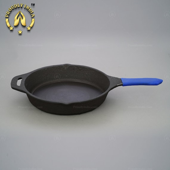 Iron Skillet Silicone Handle Cast Iron Skillet Frying Pan With