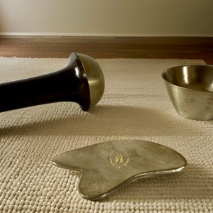 Gua Sha Tool : Kansa Face Massager, Baby Beauty Gua Sha - Ultimate Ayurvedic Massager for Facial & Body Relaxation
