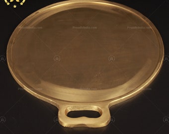 Pure Bronze Dosa Kallu, Kansa Non-Stick Round Dosa Pan, Buy Traditional Bronze Tawa Online for Perfect Dosa, Chapatis, Traditional Cookwares