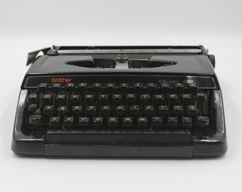 Black Brother Deluxe 220 Vintage Typewriter, Antique Typewriter